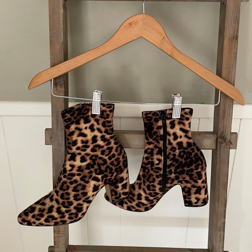 Leopard booties